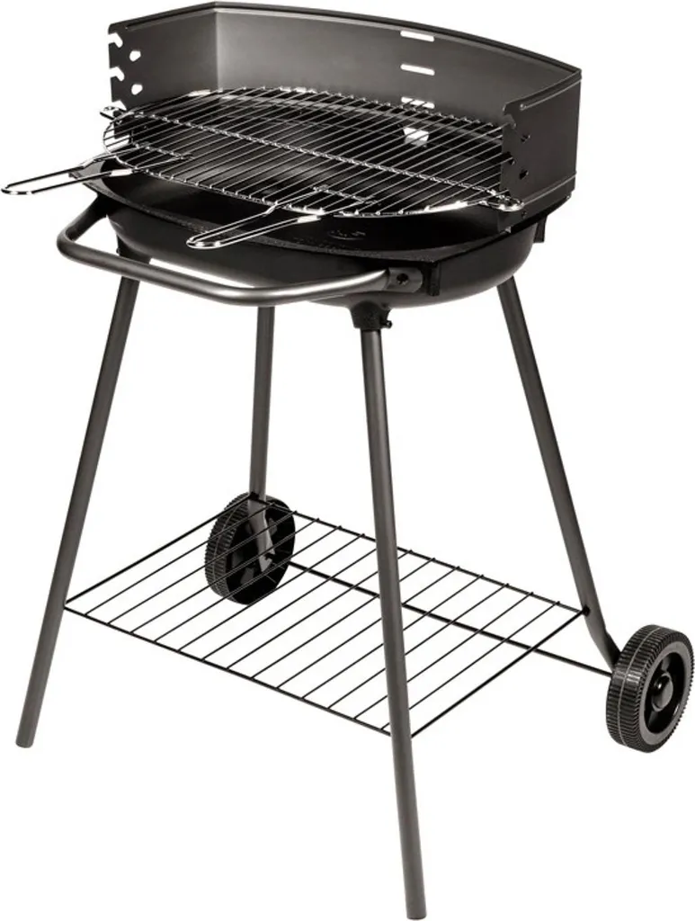 Barbecue rectangulaire Athènes Somagic 52x37 cm en acier émaillé noir