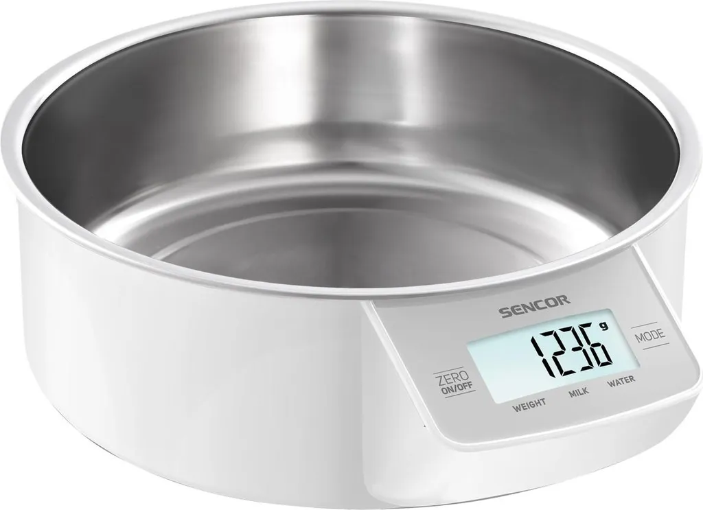 Sencor SKS 4030WH Bilancia da Cucina Elettronica Acciaio Inossidabile Bianco