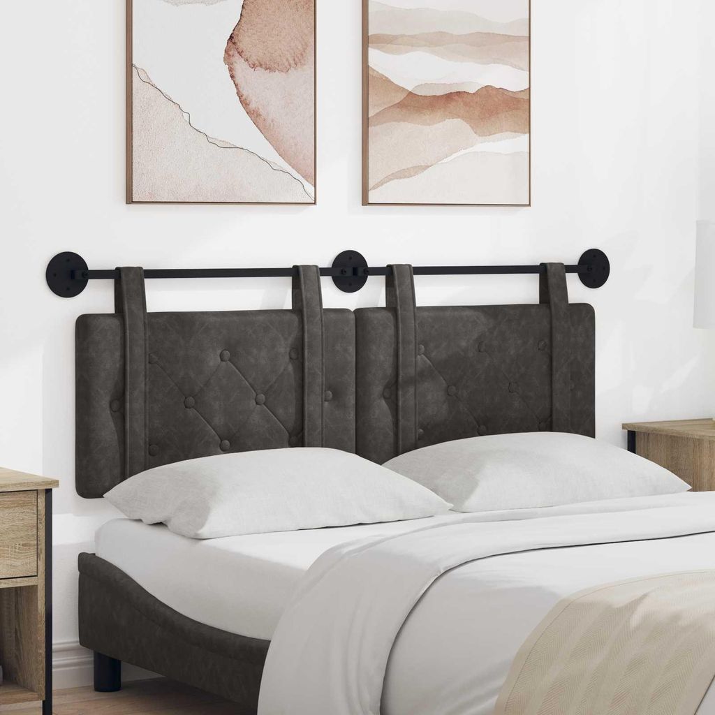 "im Sonderangebot"Hängevorderseite 1 PC eleganten Look - CLORIS - für Schlafzimmer -Schwarz 150x55x5 cm Antikes Polyurethan- Kopfteile Promotion6...
