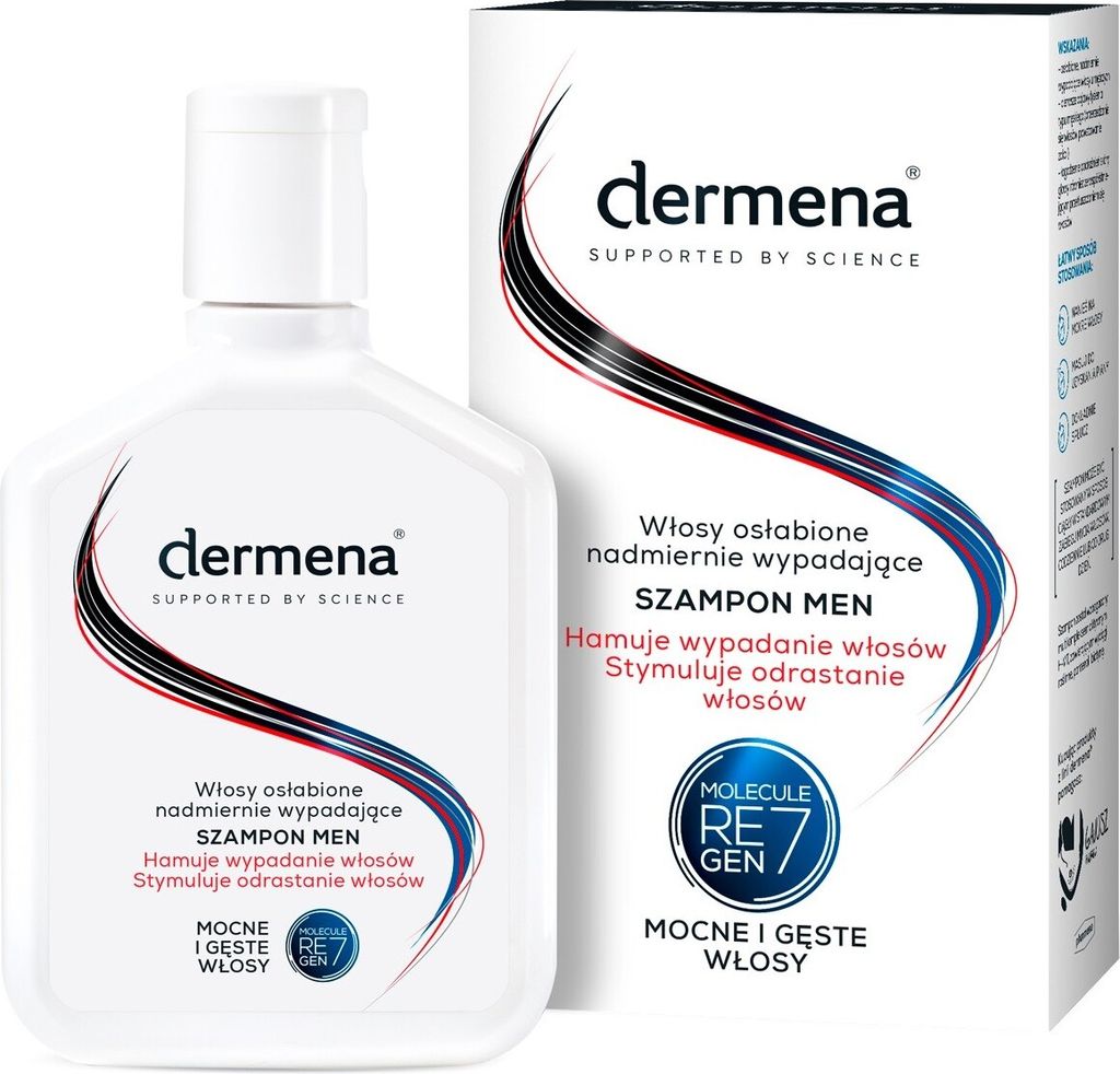 Dermena Men, Szampon hamujący wypadanie włosów, 200 ml Obrázok produktu 