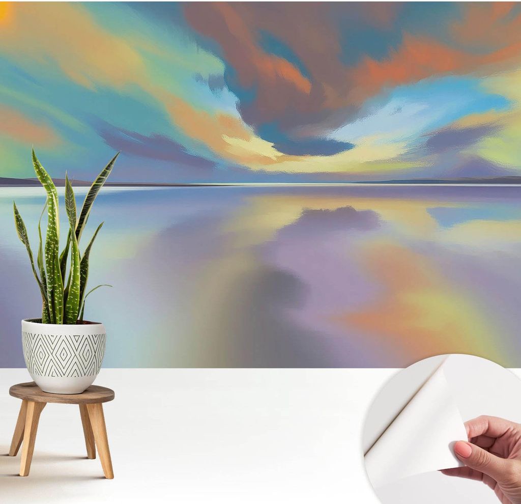Fototapete selbstklebend - 208x146 cm - Tapete - Wandtapete - Wandbilder - Klebefolie - Dekofolie - Tapete Folie - Wand - Dekoration - Wohnzimmer -...