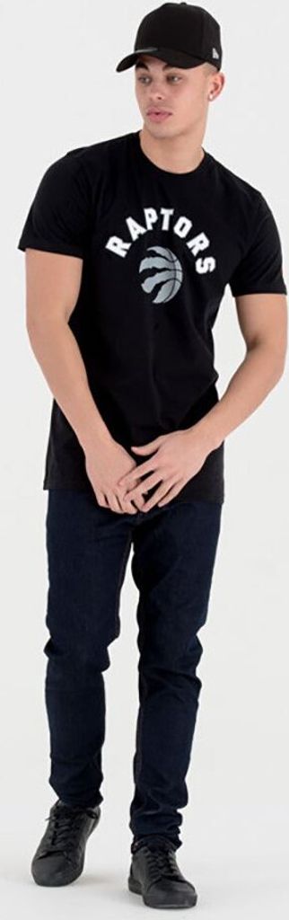 New Era Nba Regular Toronto Raptors Kurzarm-t-shirt Schwarz M Mann Schwarz M