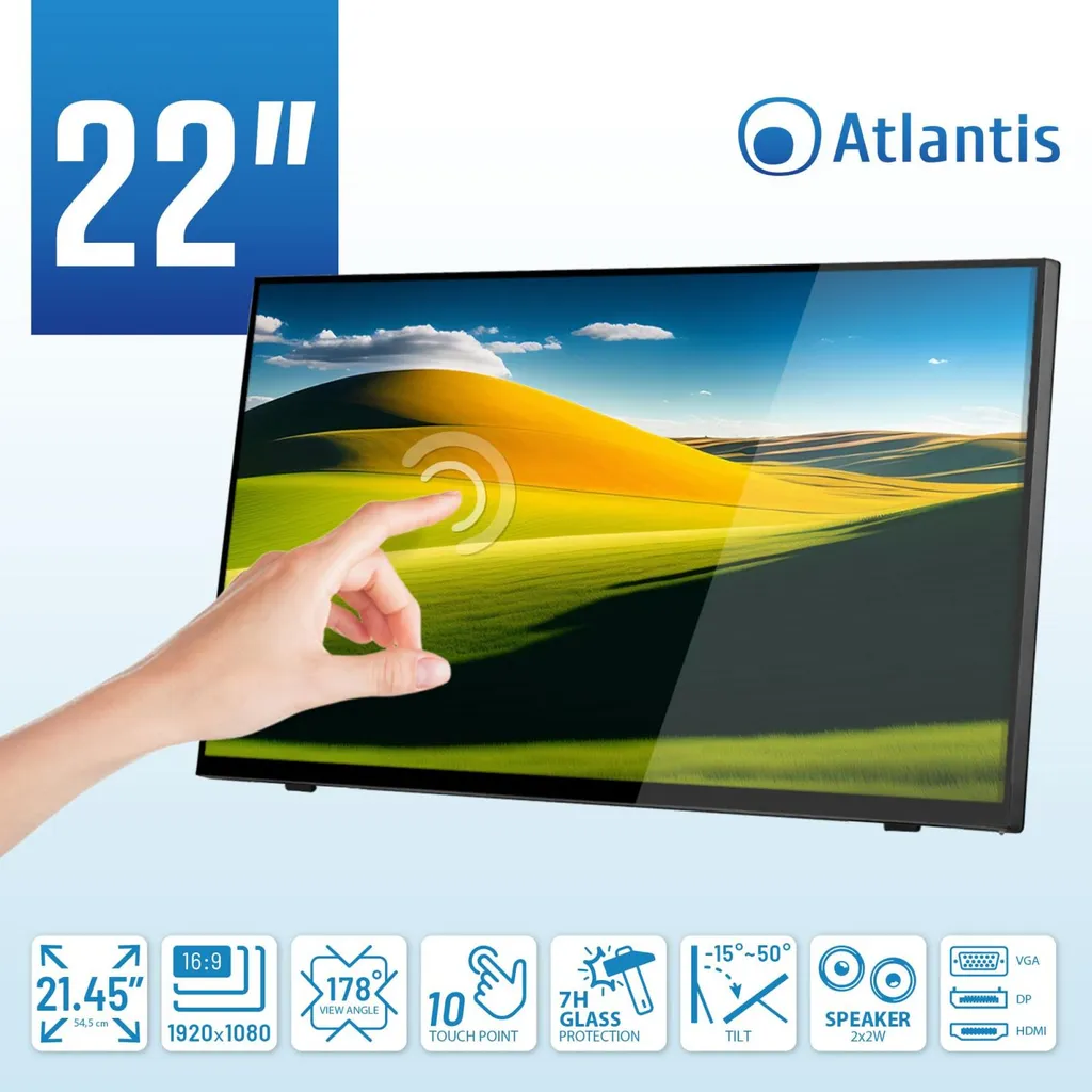 Écran Interactif 22 Pouces Atlantis pour Point de Vente et Bureau - 2