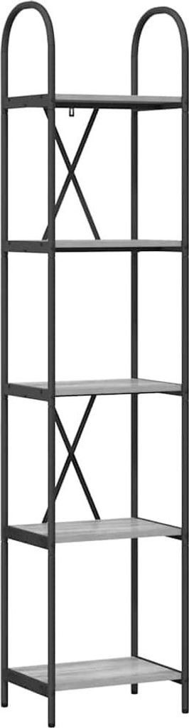 Bücherregal Graues Sonoma 40 x 30 x 183 cm Holzwerkstoff