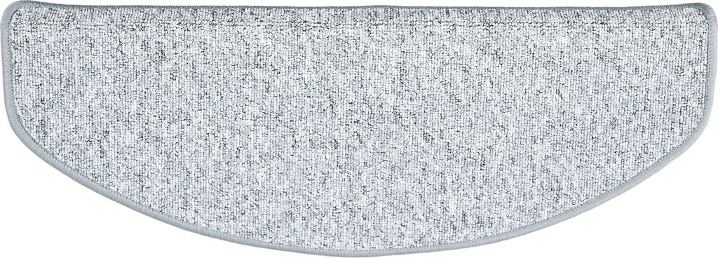 Trend Schlinge Stufenmatte Einfarbig (halbrund), Größe / Ausführung / Menge:18x56 cm (halbrund) 15 Stck., Farbe:Silbergrau