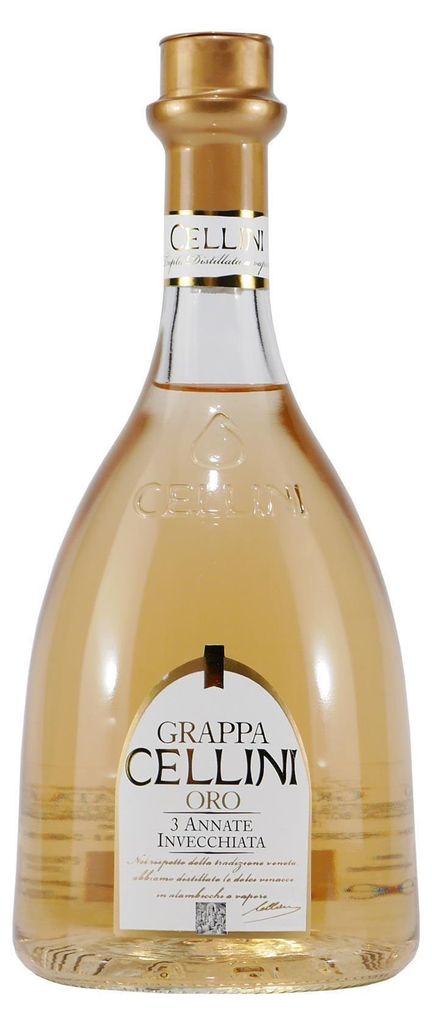 Grappa Cellini Oro 3 Annate 700ml 38% Vol. Produktbild 