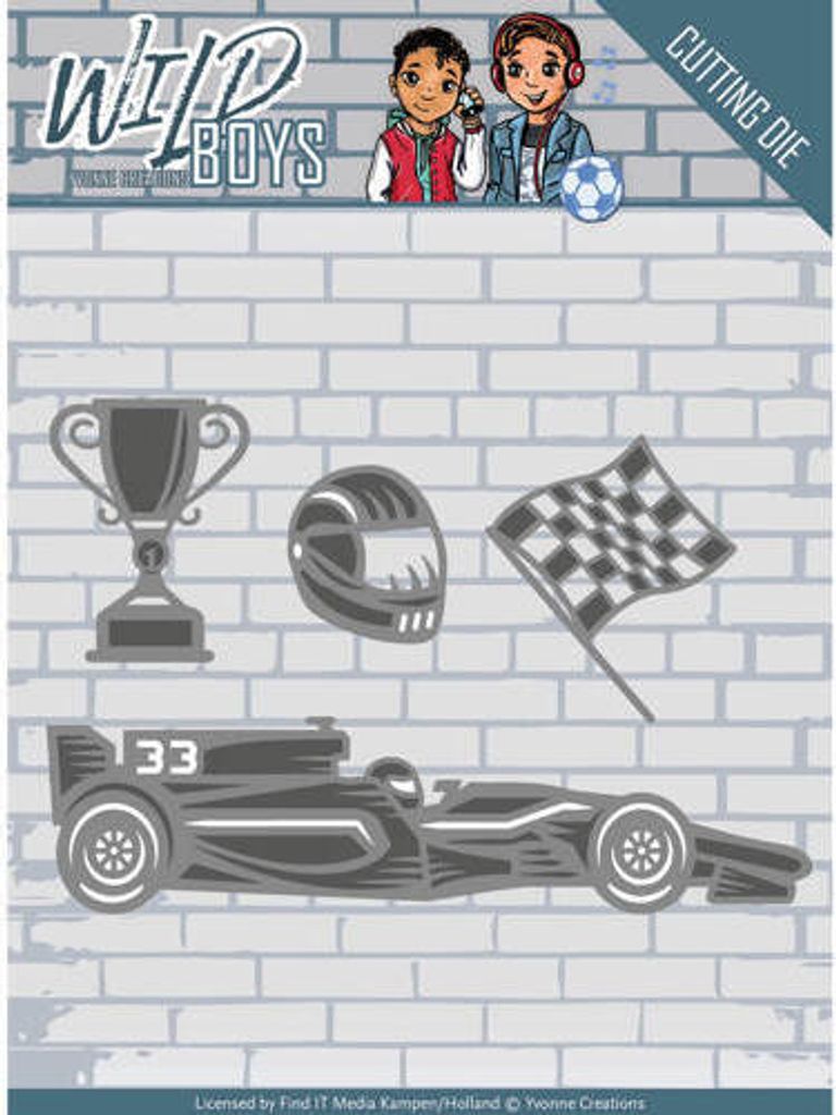 Stanzschablone - Yvonne Creations - Wild Boys - Racing