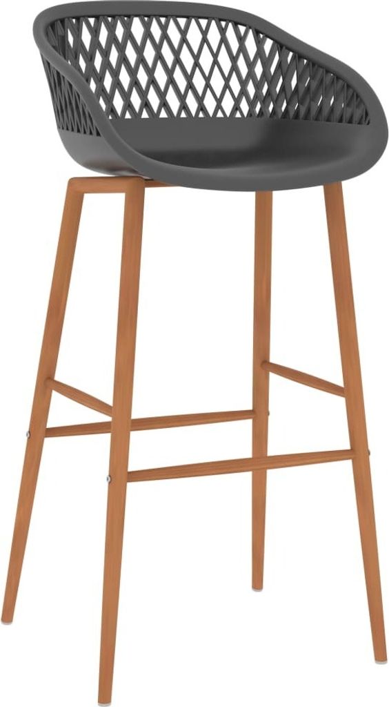"2026 Aktion"Barhocker 4er Set - Küchenstühle elegantes Design - Grau - 48x47,5x95,5cm - Barhocker NeuMöbel166848