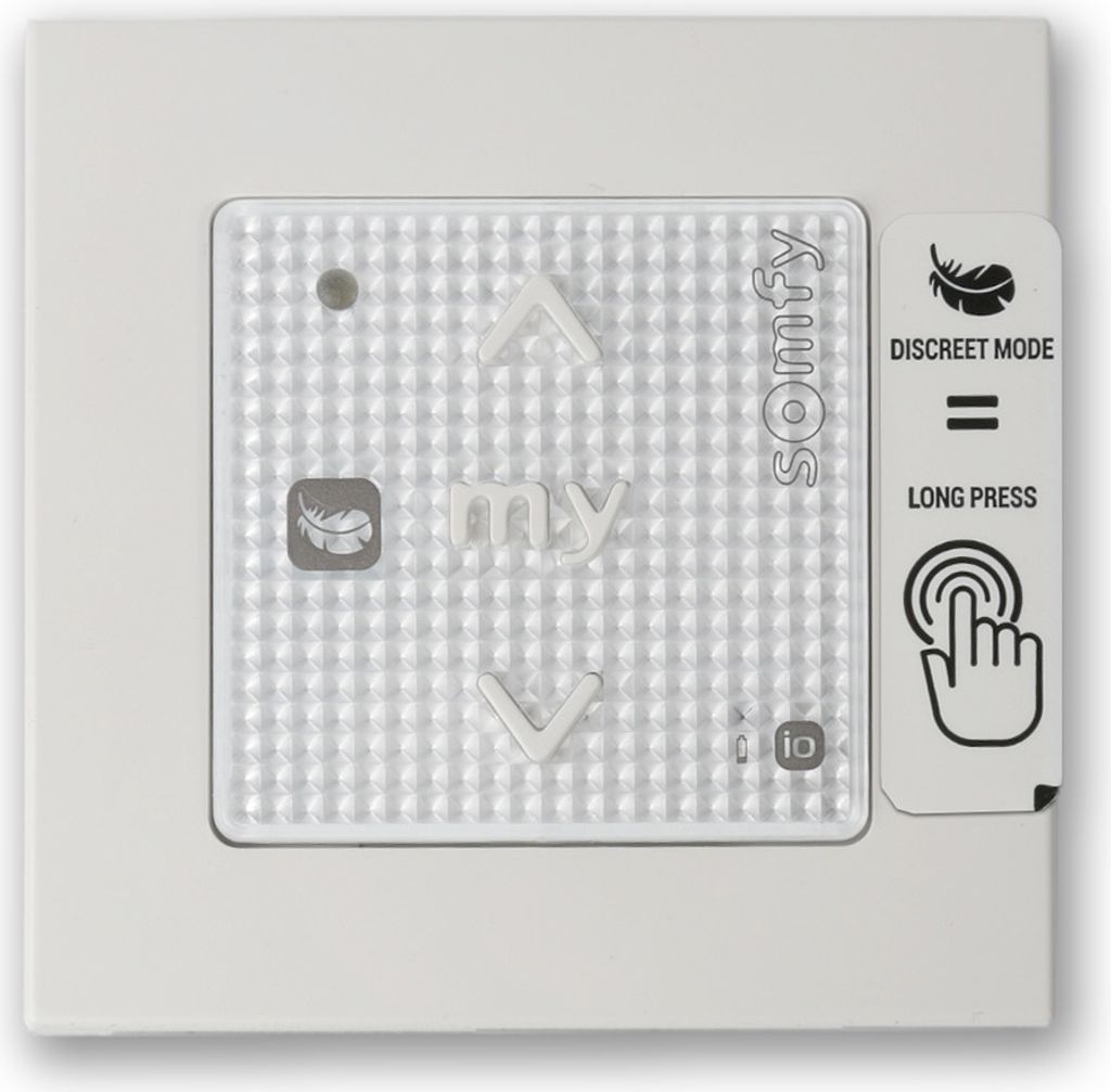 Somfy Smoove Origin RS100 io mit Rahmen Pure Shine Produktbild 