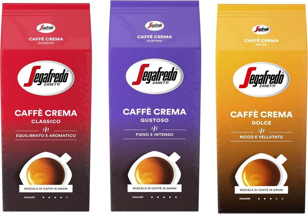 Segafredo Kaffee Crema Gustoso 2034 Bohne 1000g Zdjęcie produktu 