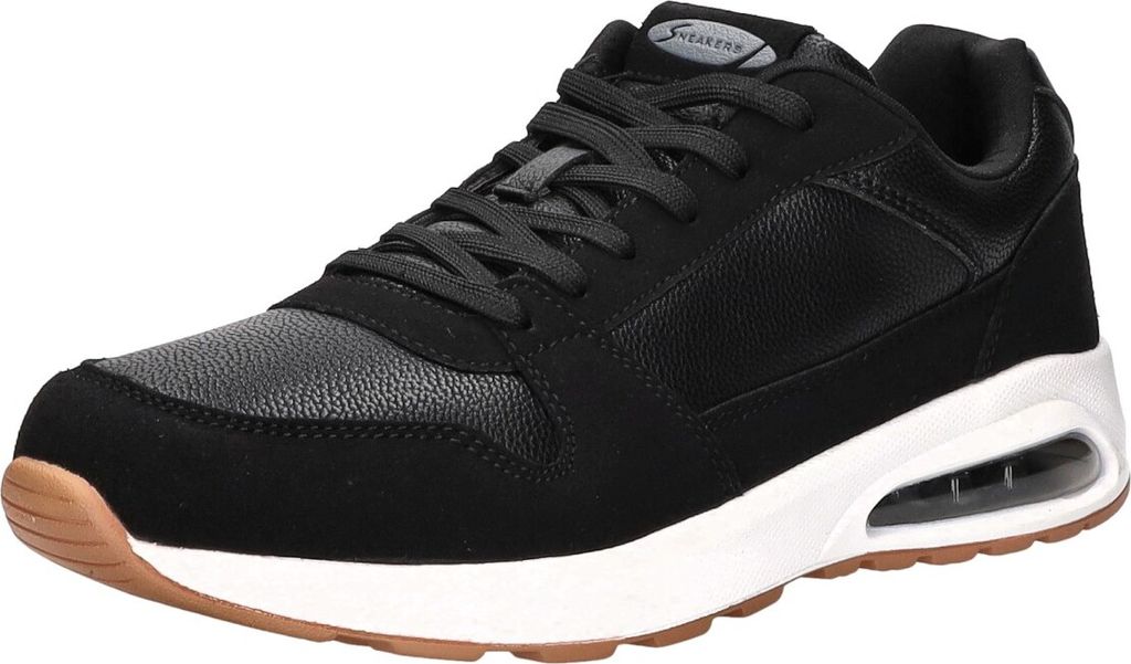 Sneakers Herren-Sneaker Schwarz-Weiß, Farbe:schwarz, EU Größe:41