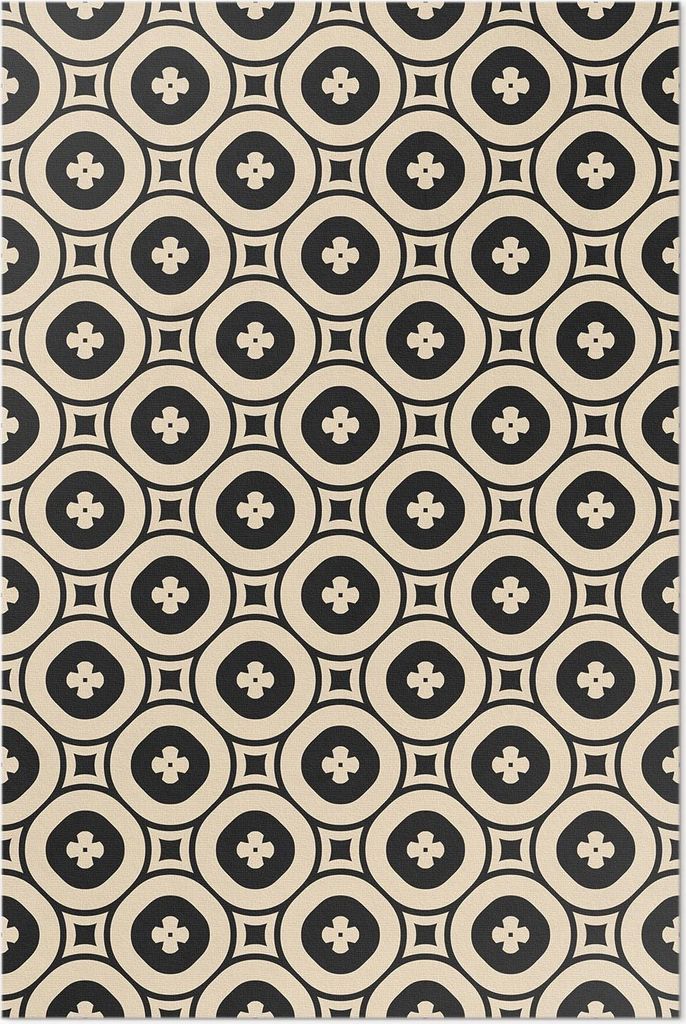 Geometrisches Kachelmuster – Vinyl Fußmatte – 140x210 cm – Rutschfest, Pflegeleicht & Langlebig
