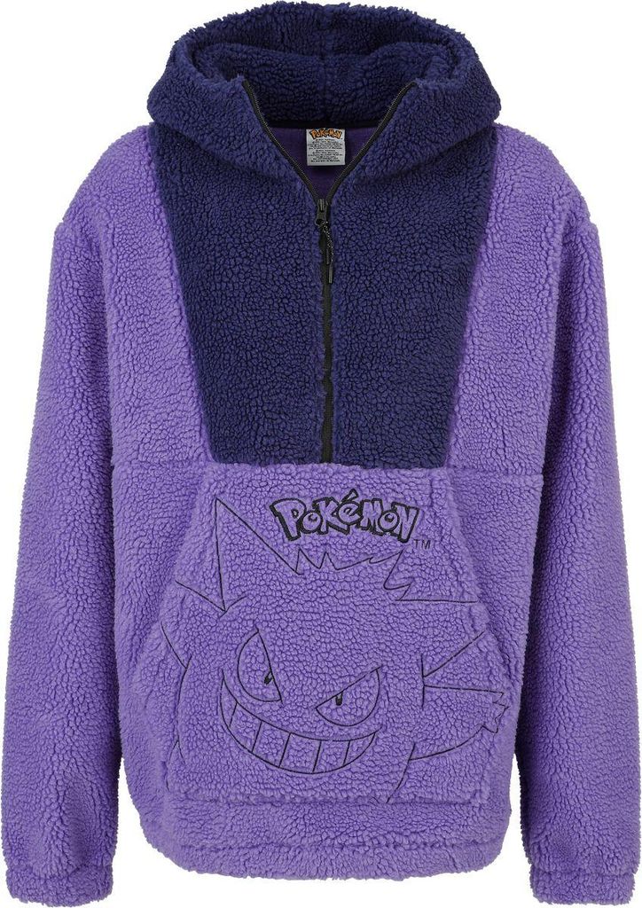 Pokémon Kapuzenjacke Herren Gengar - Sherpa lila L