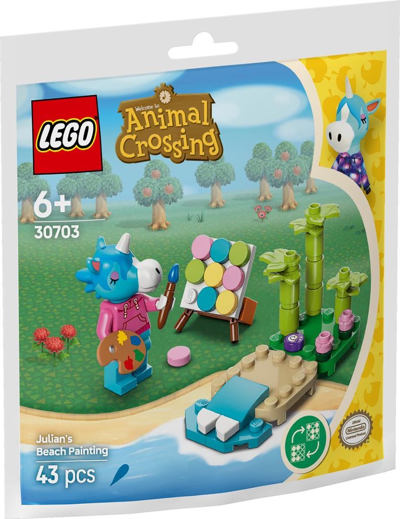 LEGO(R) ANIMAL CROSSING 30703 Julian und das Strandbild Produktbild 