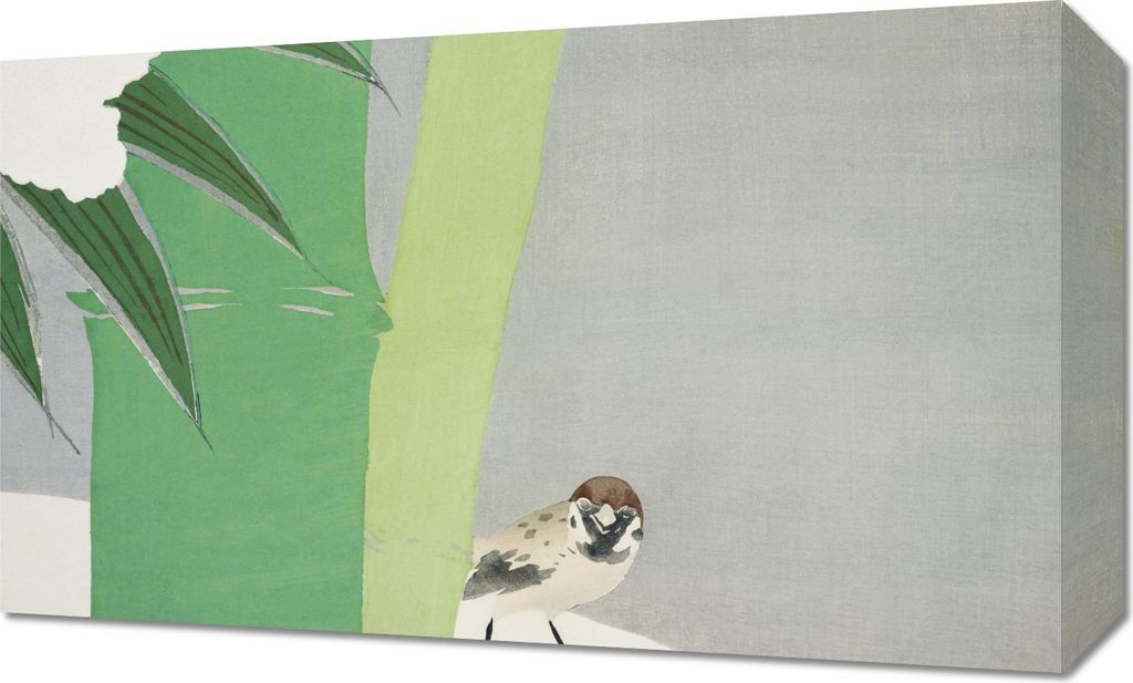 Bild 50x30cm Sparrow, Sekka Japanisch Vintage für das Wohnzimmer