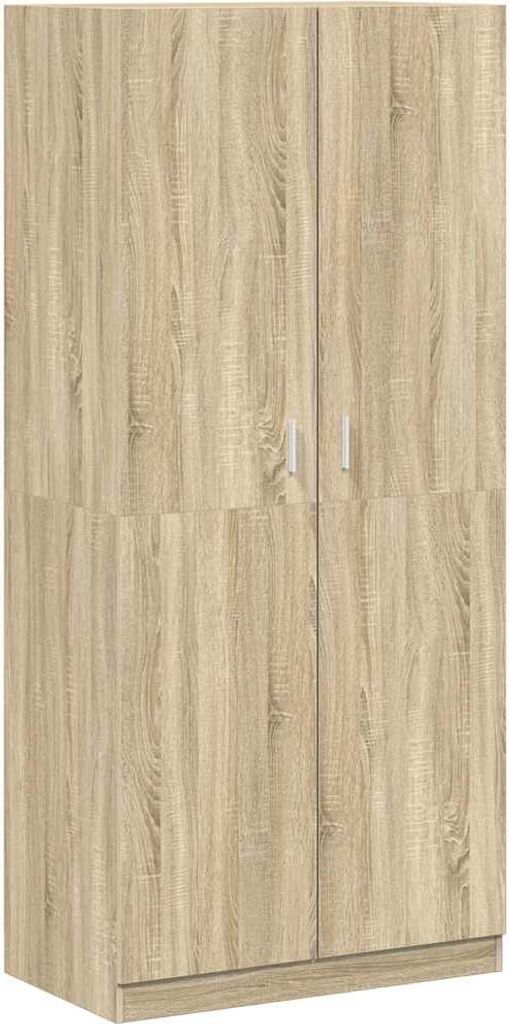 vidaXL Szafa dąb sonoma 90x52x200 cm materiał Zdjęcie produktu 