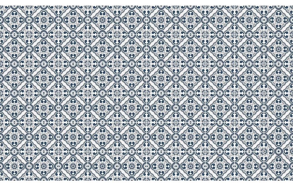 Selbstklebende Fliesen-Wandaufkleber für Küche und Bad – 60 Mikaela Azulejo Fliesenaufkleber – 60 Aufkleber 15 x 15 cm