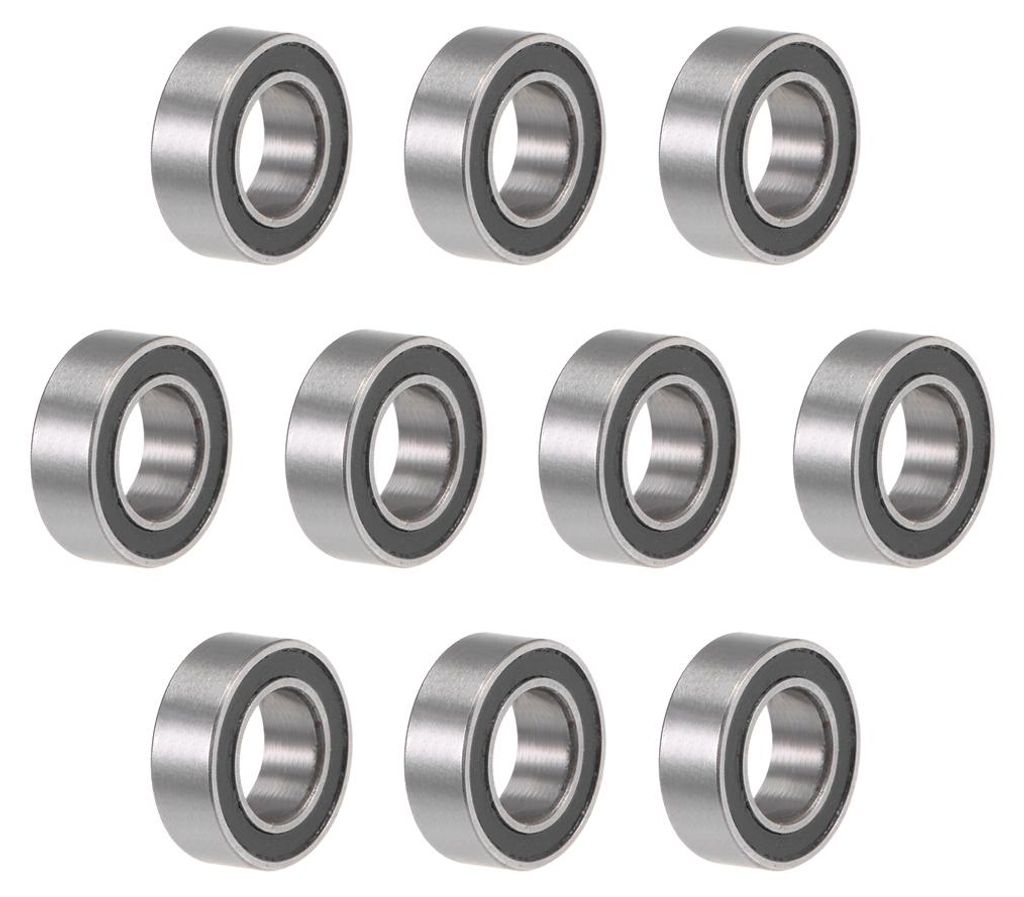 10 Stk MR95-2RS Rillenkugellager Kugellager Doppelt Abgedichtete 5mm x 9mm x 3mm Chromstahl P6 (ABEC3) Bearing Skateboard Bearings Skateboard Kugel...