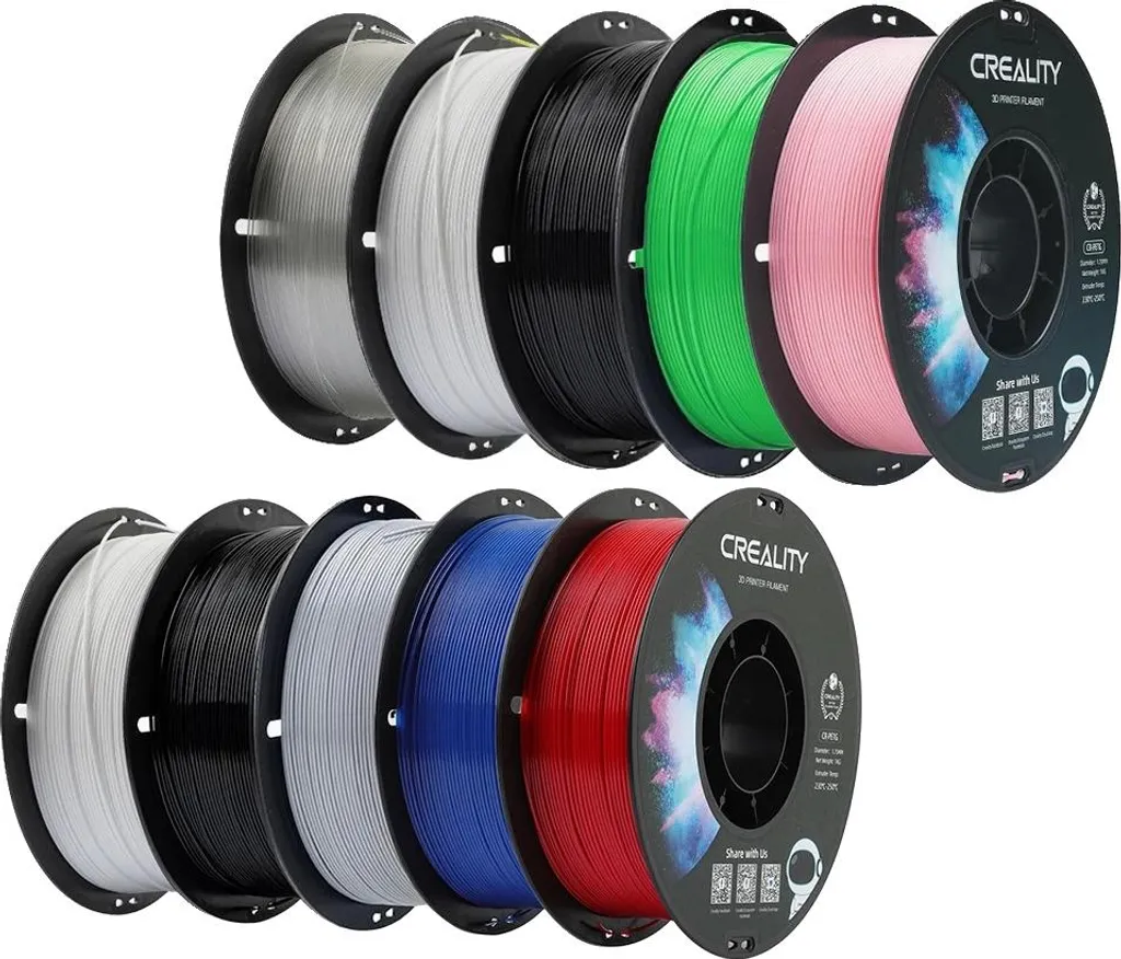 Bobines de filament PETG transparent pour imprimante 3D 10KG A