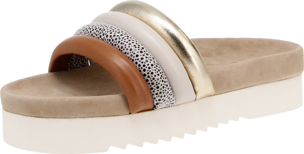 Maruti 66.1649.01 Bali - Damen Schuhe Pantoletten - T15-Tan-Combi, Größe:37 EU