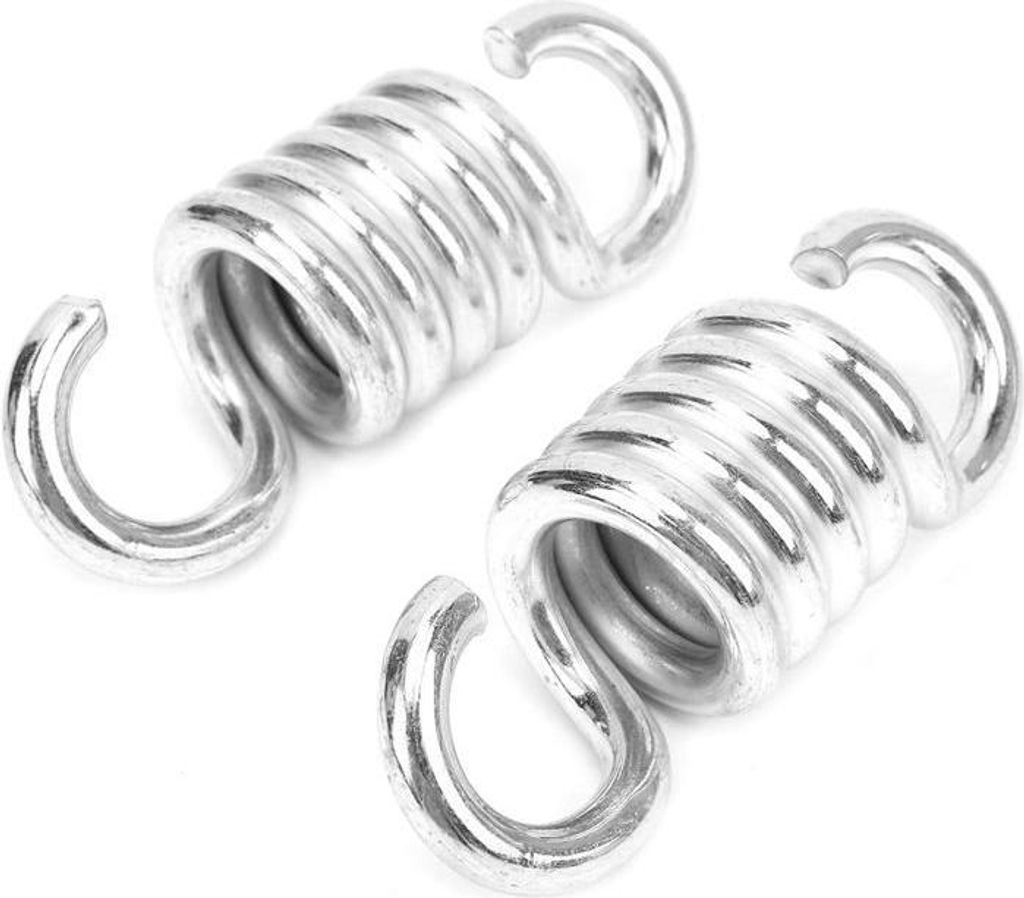 Hängende Verandaschaukel mit zwei Hängemattenhaken – Robust – 2 Schwingfedern zum Aufhängen von Hängematten