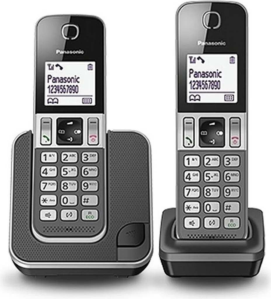 Téléphone fixe sans fil Duo Panasonic KX-TGD312NLG pour toute la maison
