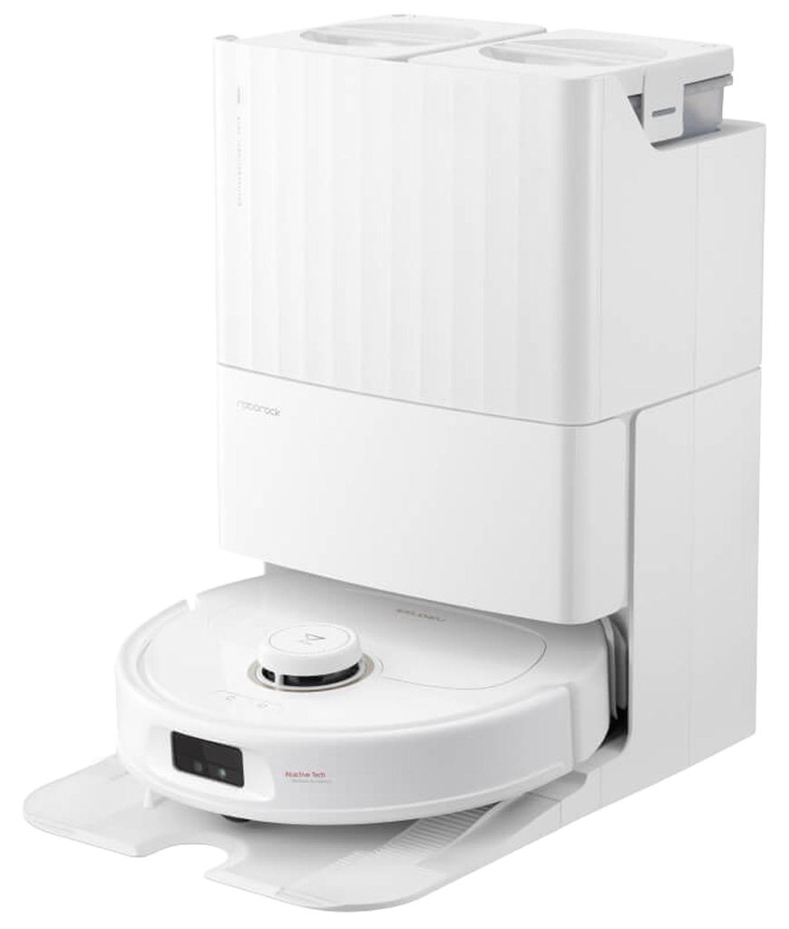 Roborock Qrevo MaxV, Kombi, Weiß, Rund, Staubbeutel, Produktbild 