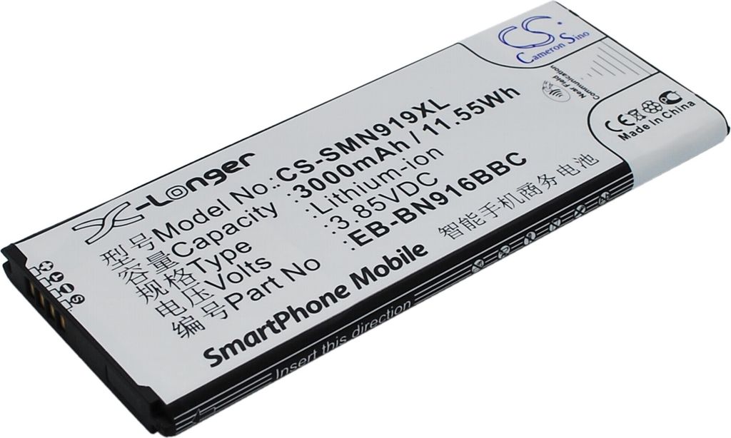 TECHTEK Akku Kompatibel mit [Samsung] Galaxy Note 4 ( China Mobile ), SM-N9100, SM-N9106, SM-N9106W, SM-N9108, SM-N9108V, SM-N9109W, SM-N910F, SM-N91