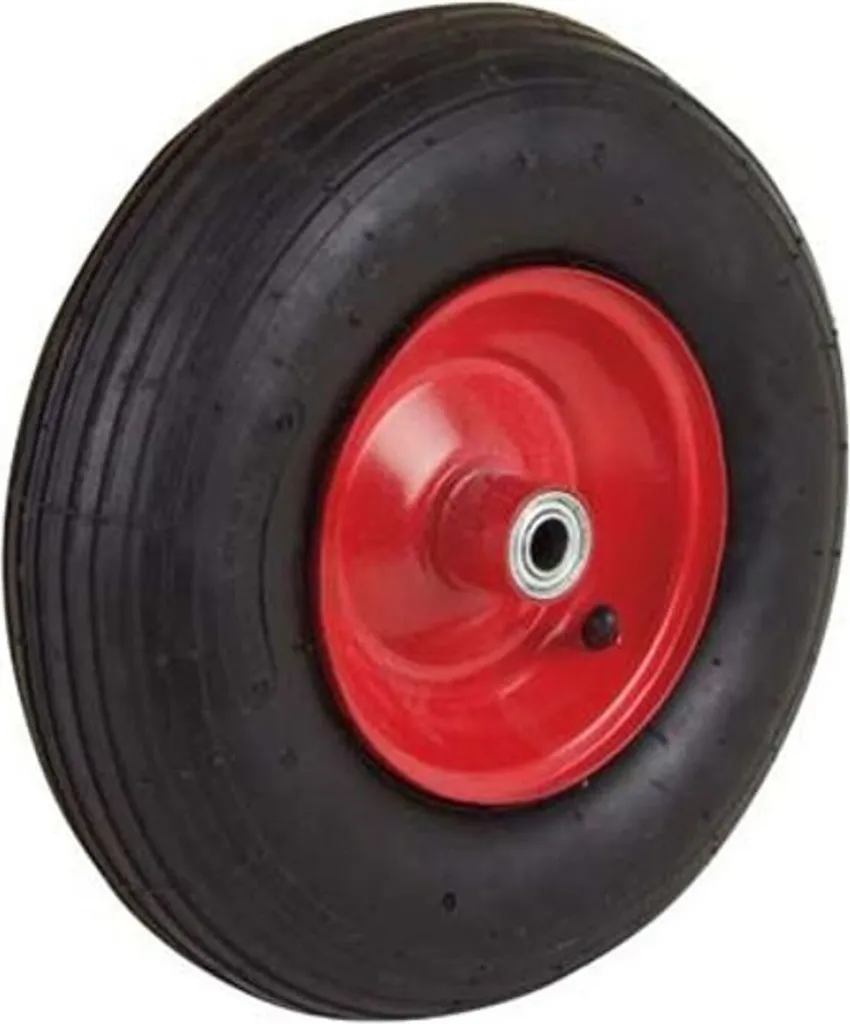 Pneu de brouette gonflable 330mm roue complète pour chariot de jardin