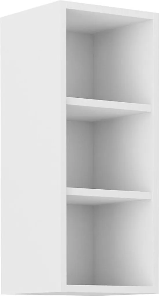 Armadietto superiore aperto LAJLA 30 cm Bianco - Mobile Pensile Giorno
