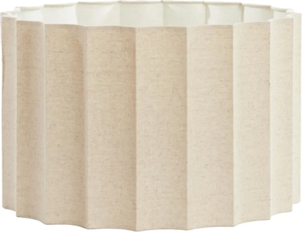 Abat-jour Beige Textile Ø 35cm pour Remplacer un Luminaire Abîmé E27