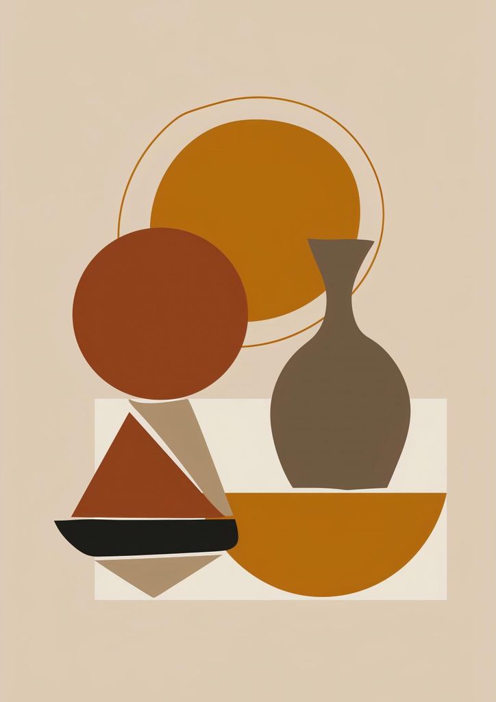 Plakat 21x29,7cm Geometrischer Verlust