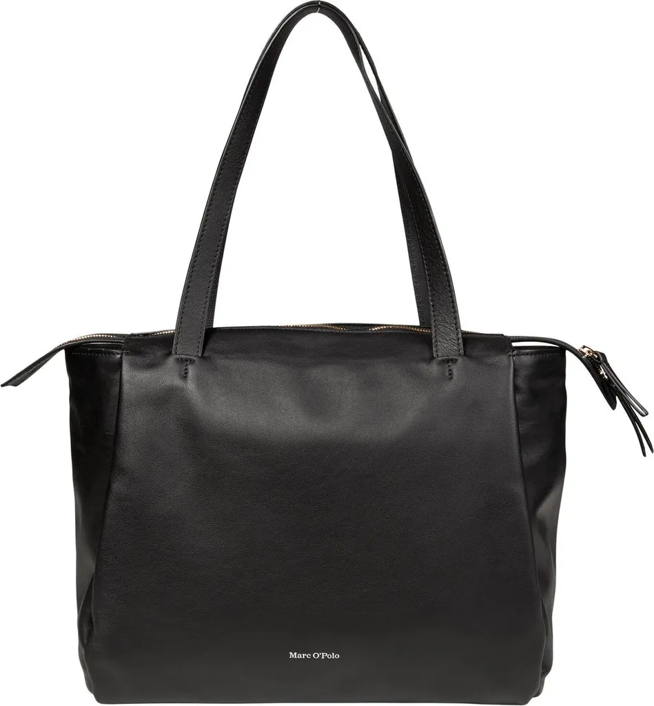 Marc O'Polo Sac Shopper Tiara Noir - Sac à Main en Cuir Premium Elégant