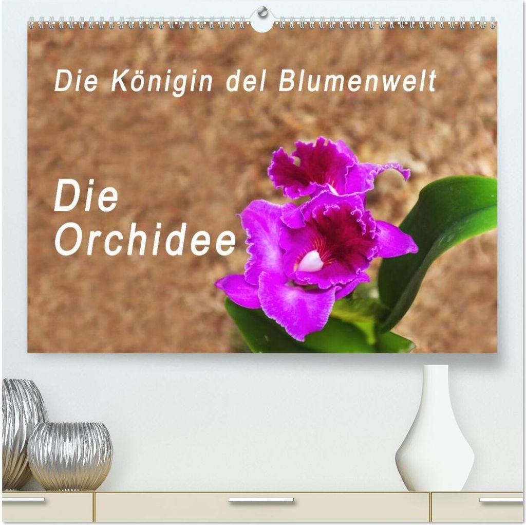 Die Königin der Blumenwelt, die Orchidee (hochwertiger Premium Wandkalender 2026 DIN A2 quer), Kunstdruck in Hochglanz