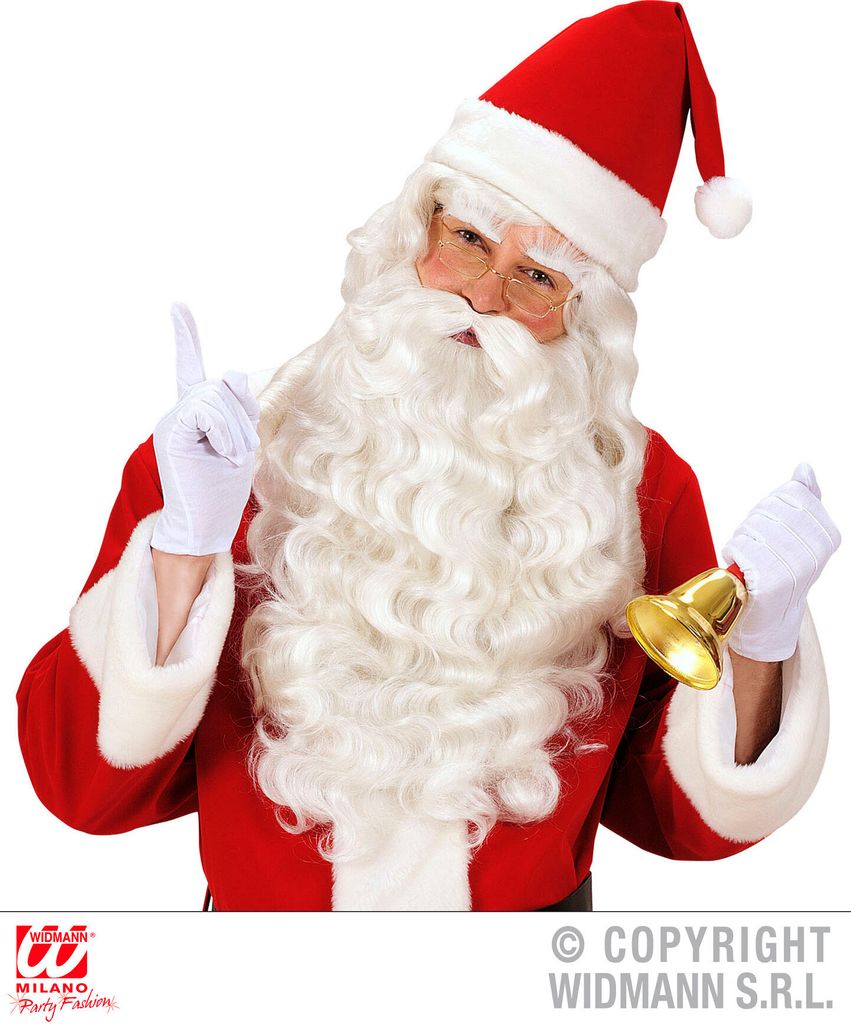 Santa Claus Weihnachtsmann Perücke, Bart, Augenbrauen Produktbild 2