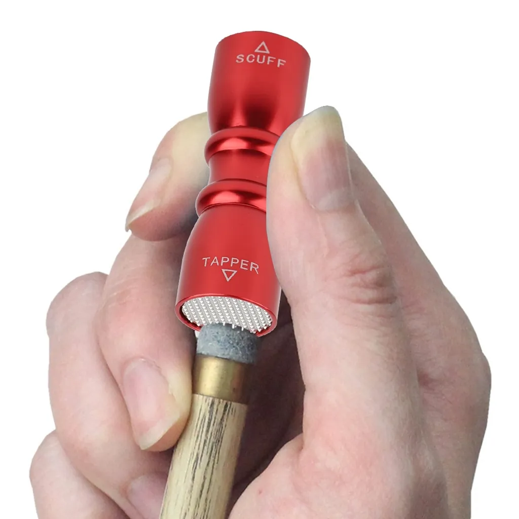 Outil de réparation pour pointe de queue de billard rouge en aluminium