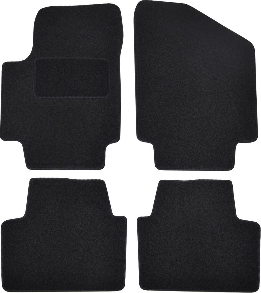 J&J AUTOMOTIVE | Velours Fußmatten Autotepiche Passend Für Dongfeng Seres 3 Electric ab 2020, 4-tlg, Genaue Passform, rutschfeste Untregrund, Ver...