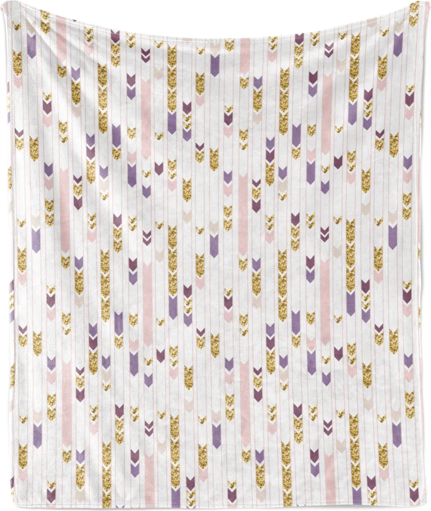 Coperta Pile Morbida 120x150 Cm | Oro Bianco Natale Con Alberelli | Regalo Con Biglietto Merry Christmas - 3