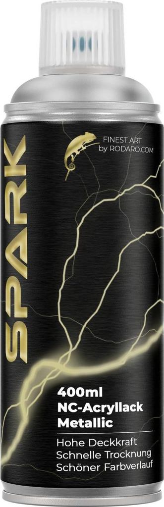 SPARK Sprühdose 400ml – Matte Sprühfarbe - Silber
