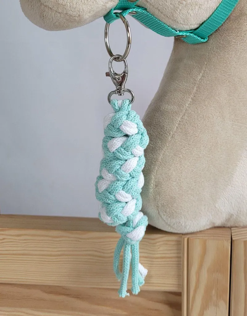 Corda Cavallo Anallergica in Cotone Intrecciato - Bianco Menta Top