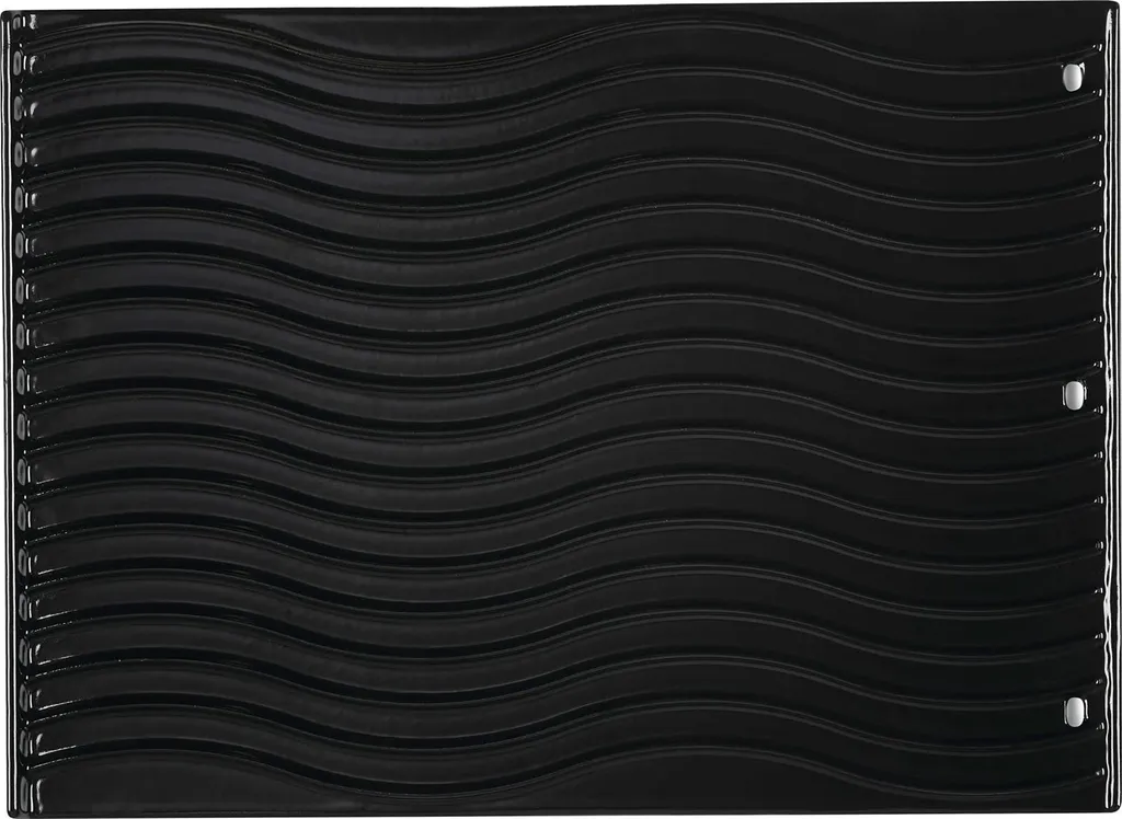 Plaque réversible Napoleon 56041 en fonte émaillée noire de 33 x 45 cm
