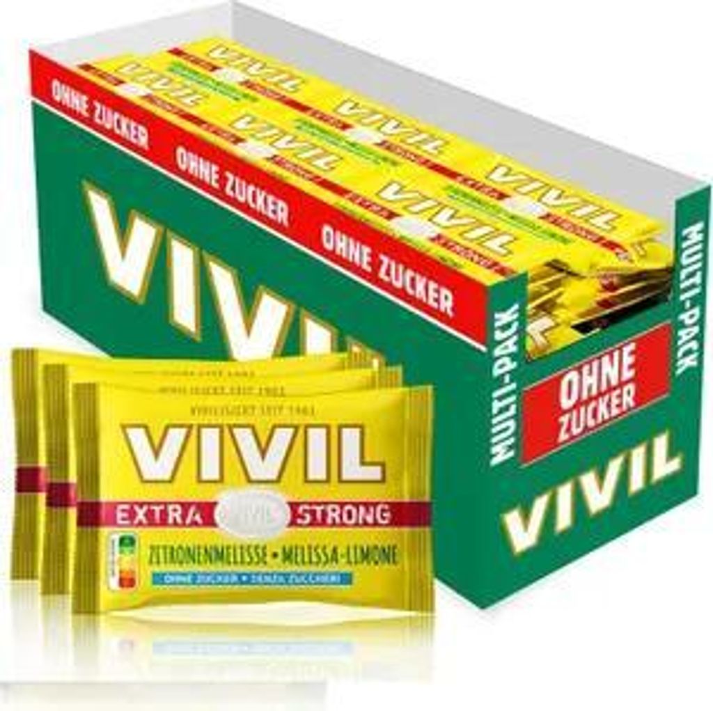 VIVIL Extra Strong Zitronenmelisse Pastillen ohne Zucker | Produktbild 