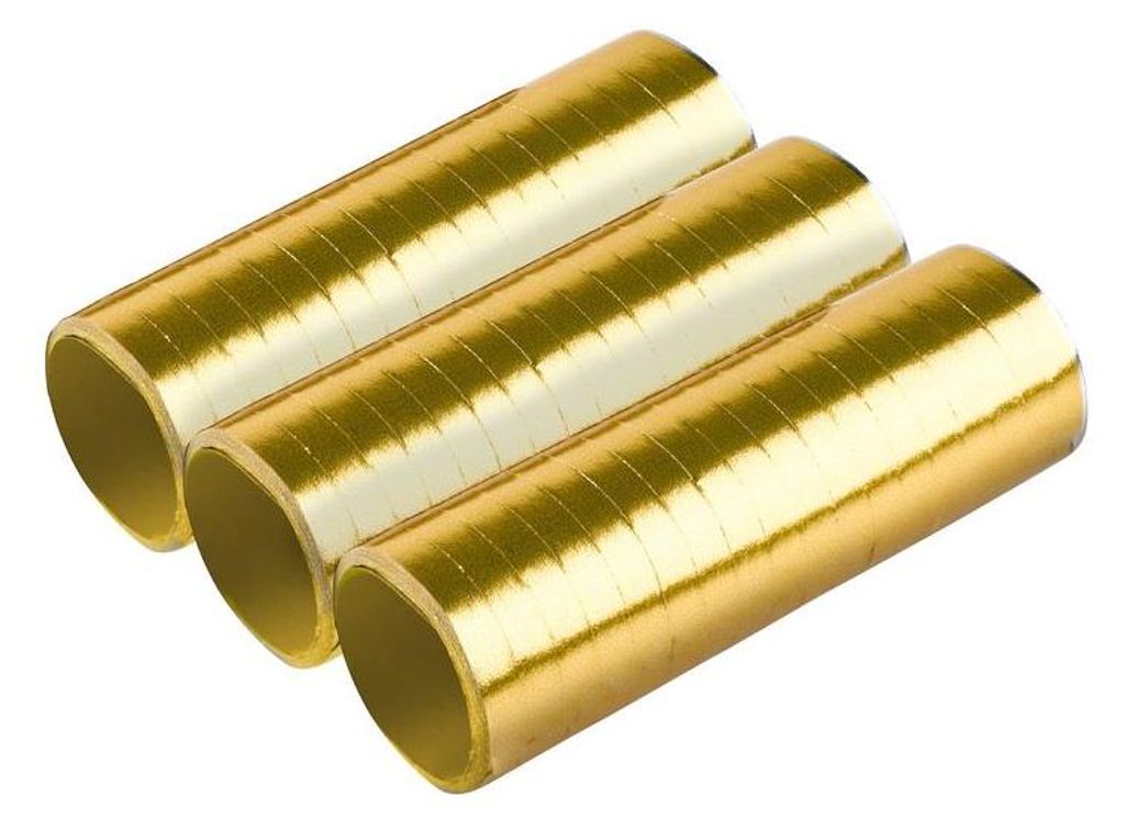 Amscan 9904638, Partyluftschlangen, Papier, Gold, 15 Produktbild 