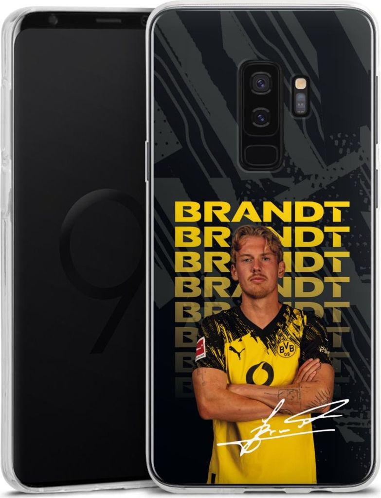 DeinDesign Handyhülle für Samsung Galaxy S9 Plus Duos Silikon Hülle Case Smartphone Schutzhülle BVB Borussia Dortmund Julian Brandt