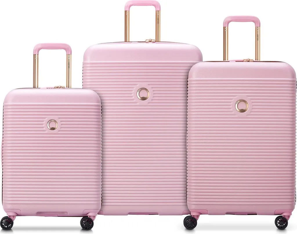Grande Valise Rigide DELSEY Freestyle 74cm Peony Rose Trolley L