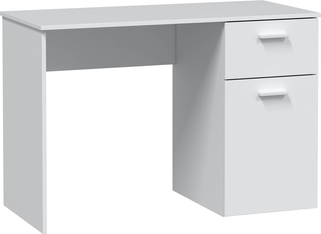Huelva Schreibtisch 1 Tür 1 Schublade weiß, 108 cm