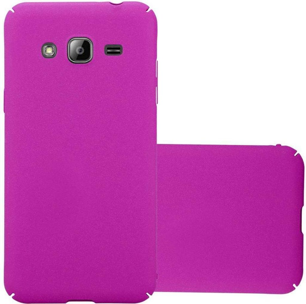 Cadorabo Schutzhülle für Samsung Galaxy J3 2017 Hülle in Pink Etui Hard Case Handyhülle Cover