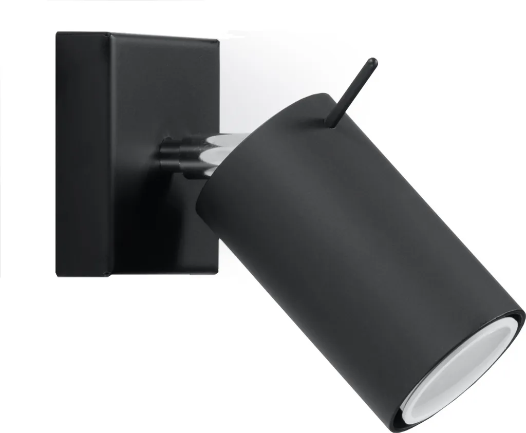 Applique de lecture chambre MIRAX 1 noire GU10 pour ambiance tamisée