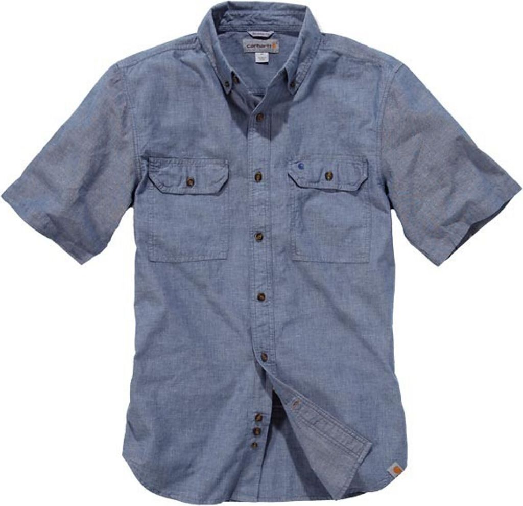 Carhartt s/s fort solid shirt S200, Farbe:denim blue Produktbild 