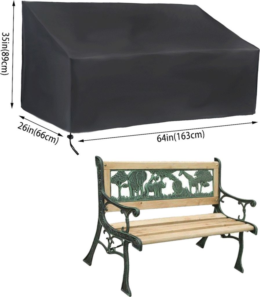 Schutzhülle Gartenbank 3 Sitzer 420D Oxford Kaufland.de